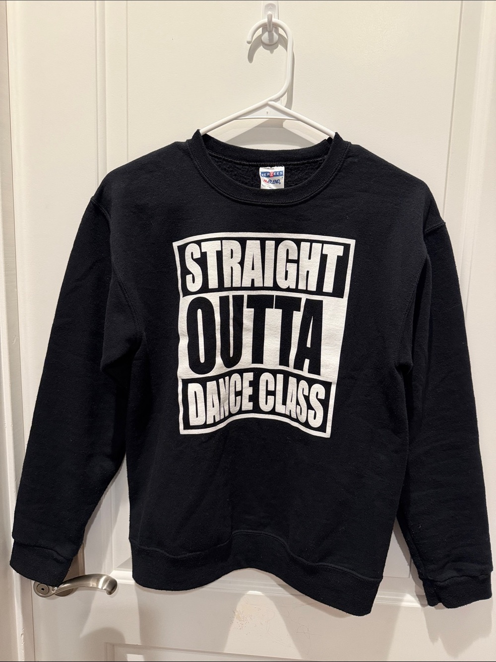 Kids Black 'Straight Outta Dance Class' Graphic Sweatshirt